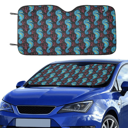 SeaHorse Print Design LKS401 Car front Windshield Sun Shade