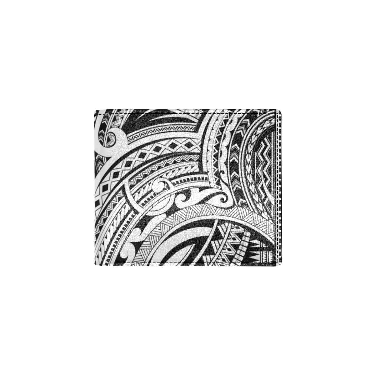 Maori Pattern Print Design 06 Men's ID Card Wallet