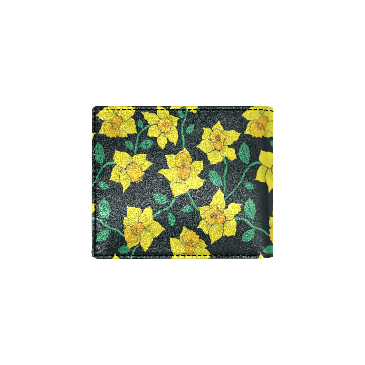 Daffodils Pattern Print Design DF03 Men's ID Card Wallet
