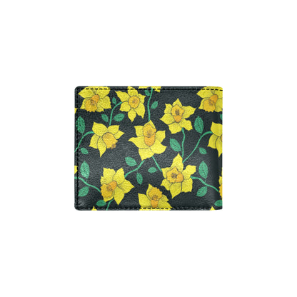 Daffodils Pattern Print Design DF03 Men's ID Card Wallet