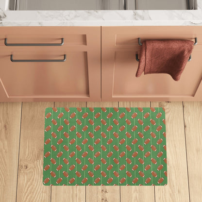 American Football on Field Themed Kitchen Mat