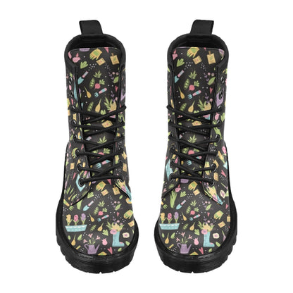 Gardening Pattern Print Design G03 Women's Boots