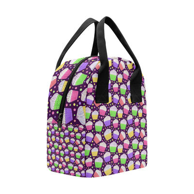 Cupcake Pattern Print Design CP07 Insulated Lunch Bag