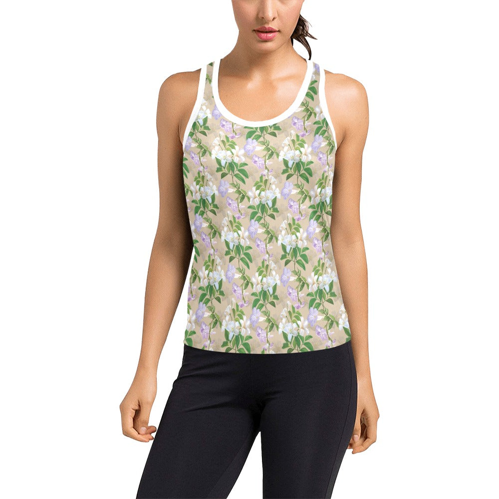 Sampaguita Print Design LKS302 Women's Racerback Tank Top