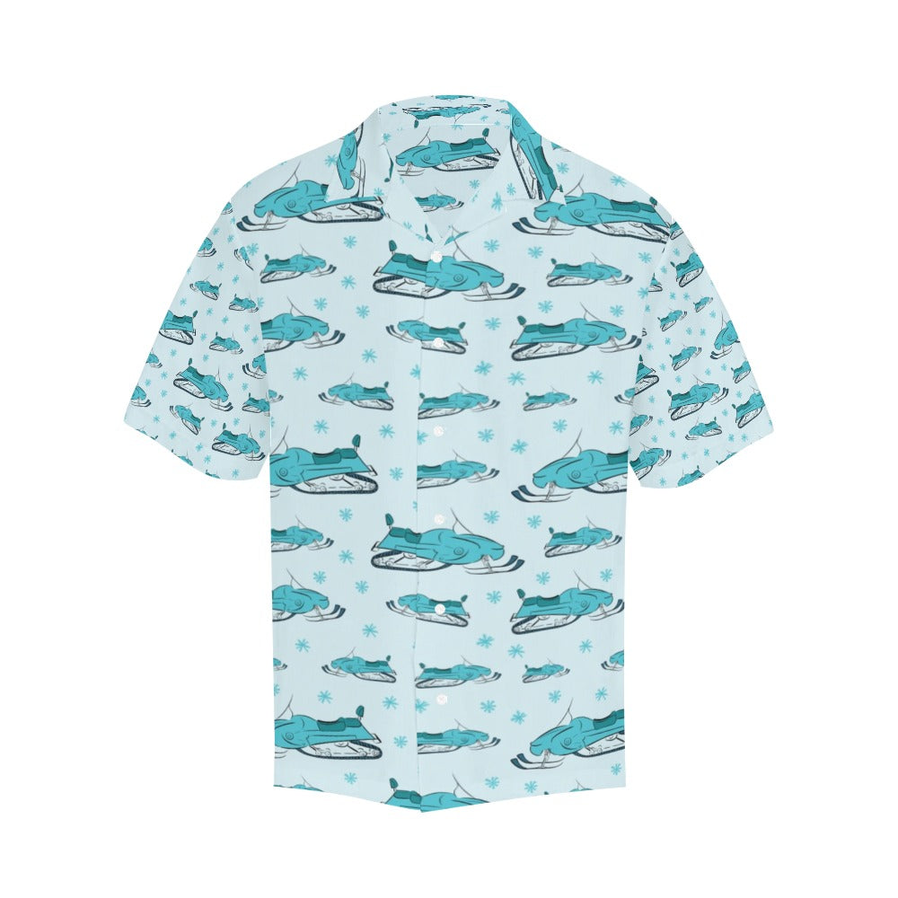Snowmobile Print Design LKS301 Men's Hawaiian Shirt