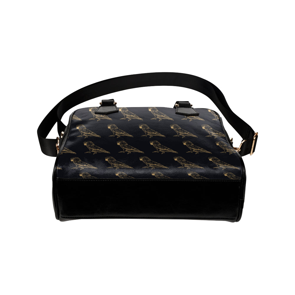 Parakeet Pattern Print Design A04 Shoulder Handbag