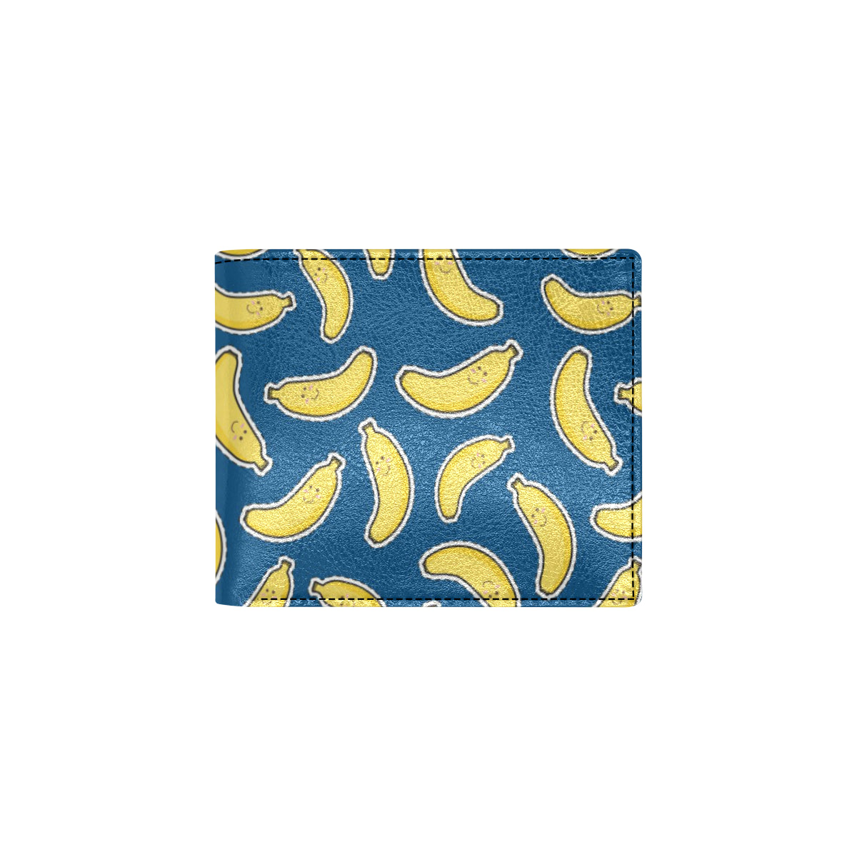 Banana Pattern Print Design BA03 Men's ID Card Wallet