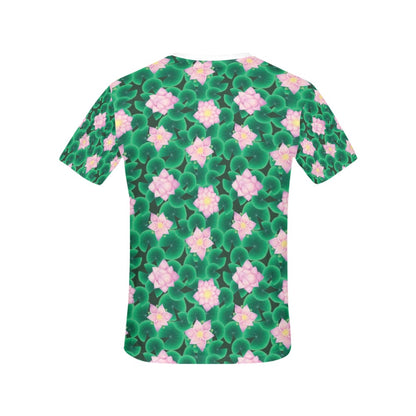Water Lily Print Design LKS303 Women's  T-shirt