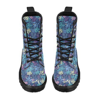 Seaweed Print Design LKS301 Women's Boots