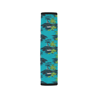 Pacific island Pattern Print Design A01 Car Seat Belt Cover