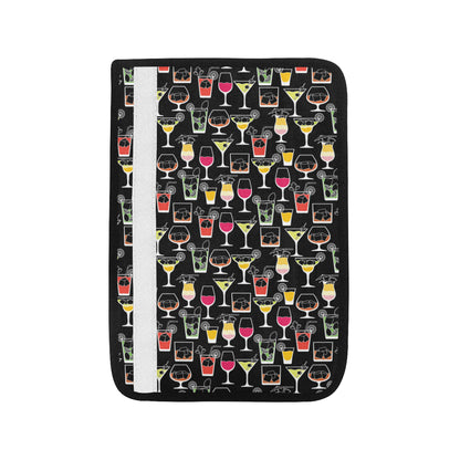 Cocktail Pattern Print Design 01 Car Seat Belt Cover