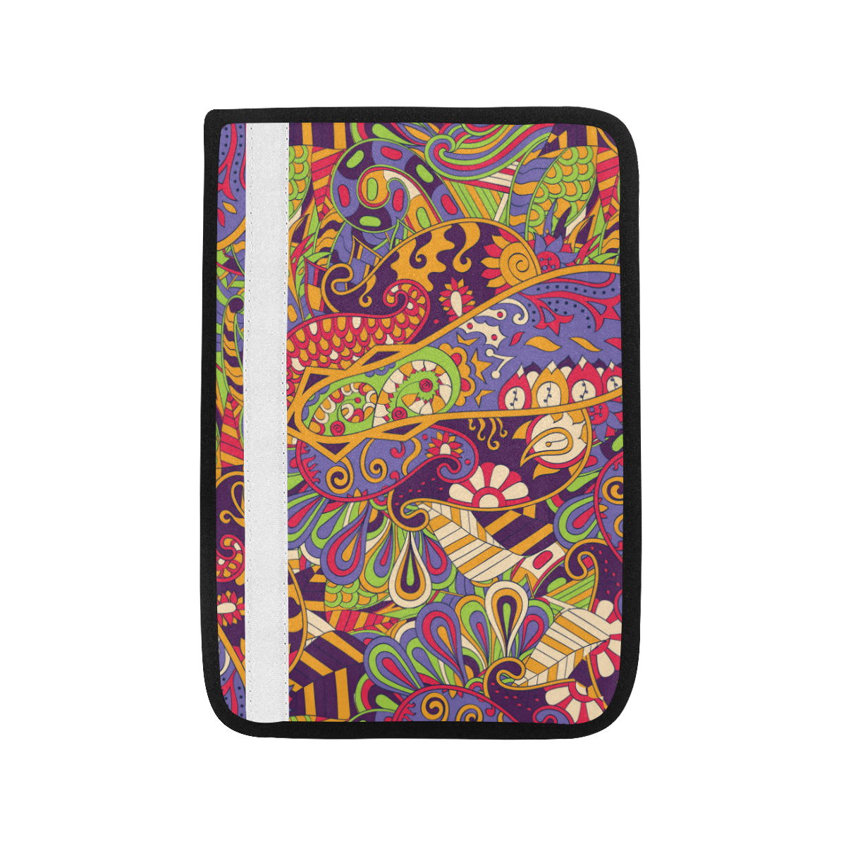 Funky Retro Pattern Print Design A04 Car Seat Belt Cover