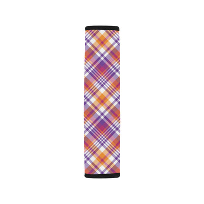 Madras Pattern Print Design 02 Car Seat Belt Cover