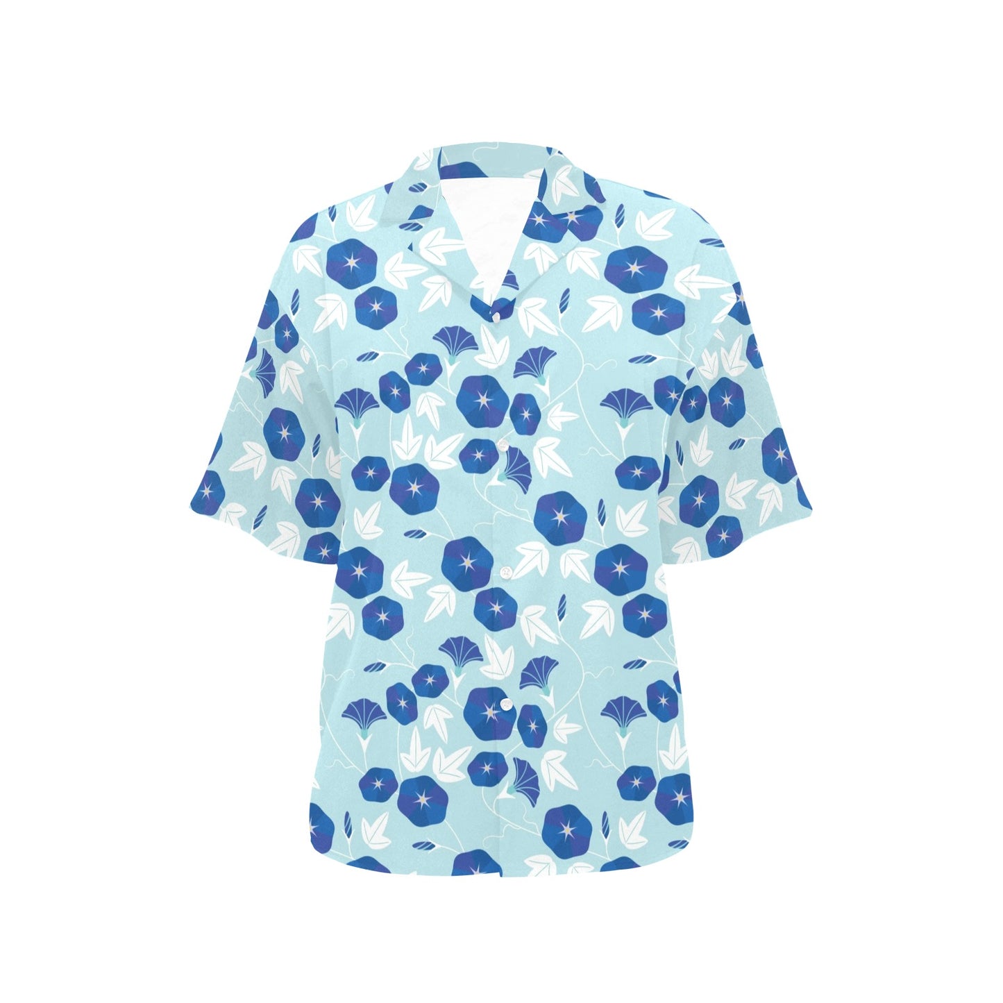 Morning Glory Pattern Print Design MG07 Women's Hawaiian Shirt