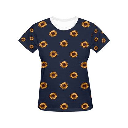 Sunflower Print Design LKS304 Women's  T-shirt