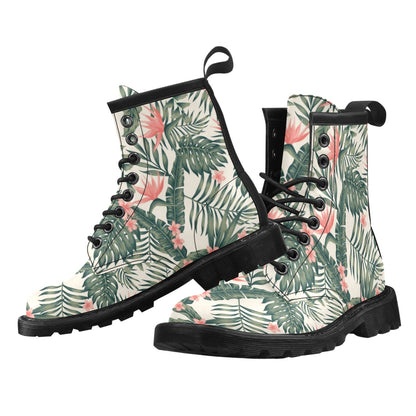 Tropical Flower Palm Leaves Women's Boots