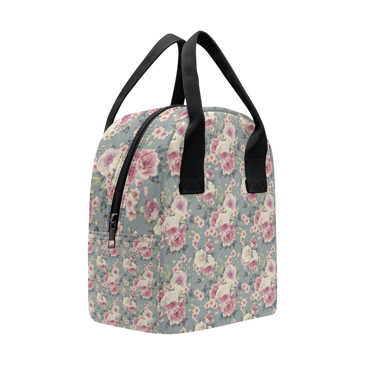 Peony Pattern Print Design PE05 Insulated Lunch Bag