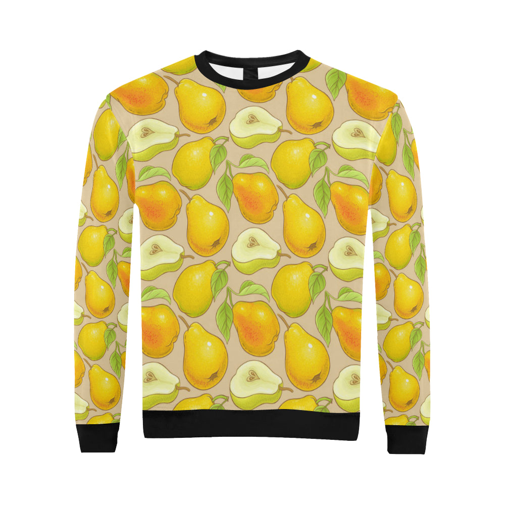 Pear Pattern Print Design PE05 Men Long Sleeve Sweatshirt