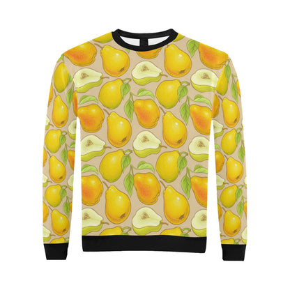 Pear Pattern Print Design PE05 Men Long Sleeve Sweatshirt
