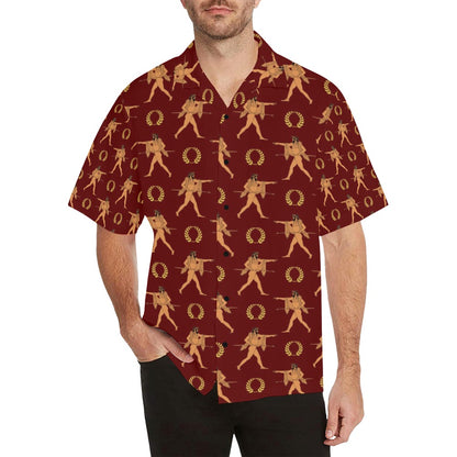 Ancient Greek Print Design LKS307 Men's Hawaiian Shirt