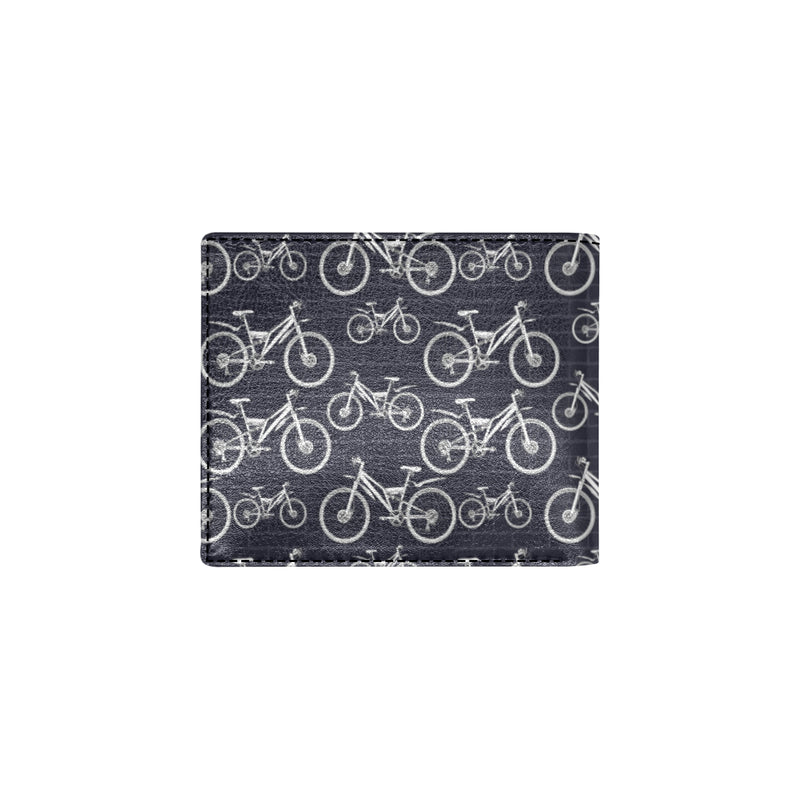 Mountain bike Pattern Print Design 02 Men's ID Card Wallet