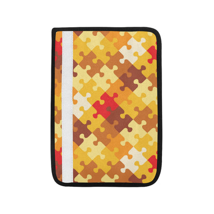 Puzzle Pattern Print Design A01 Car Seat Belt Cover