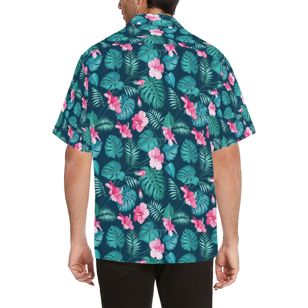 Summer Floral Print Design LKS301 Men's Hawaiian Shirt