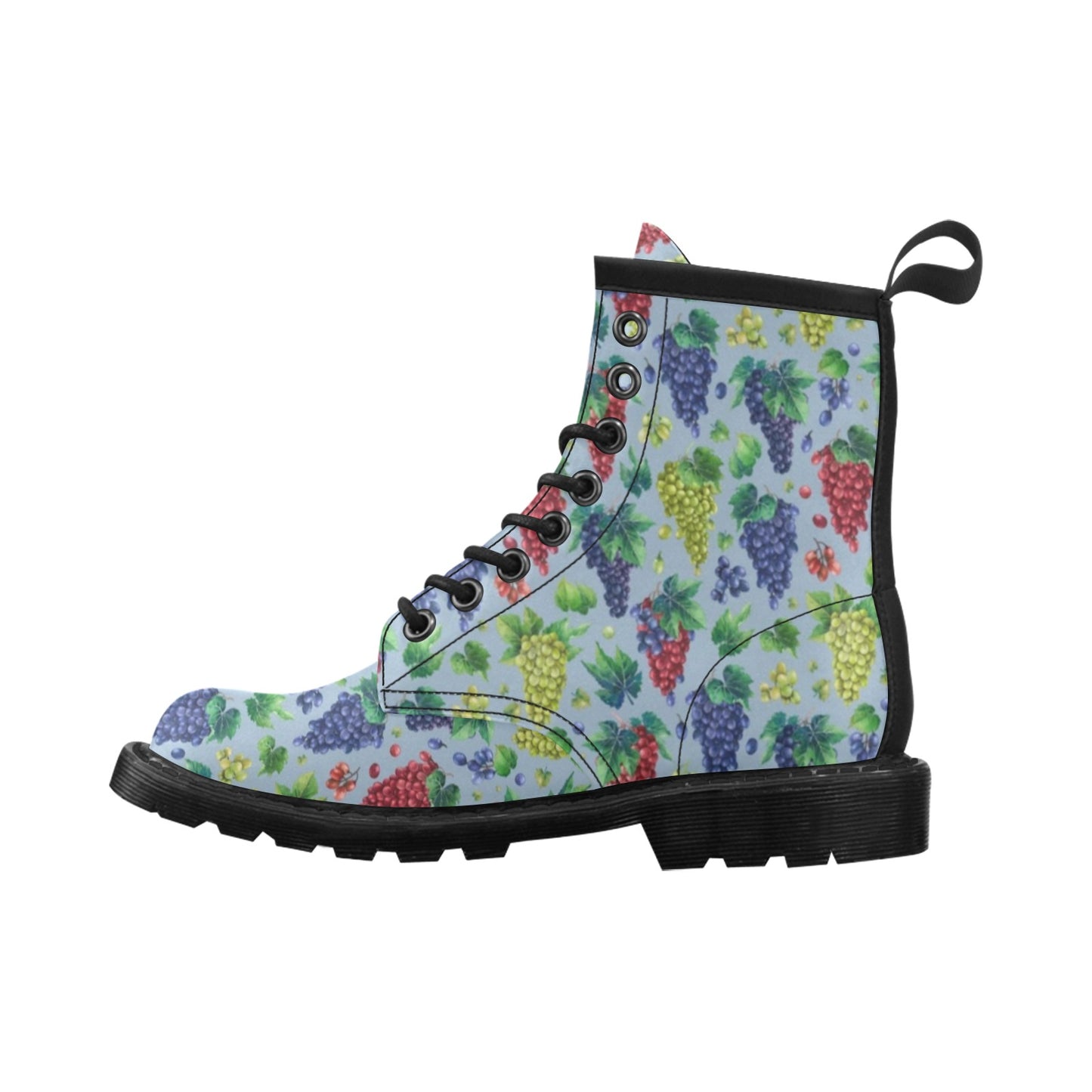 Grape Pattern Print Design GP06 Women's Boots
