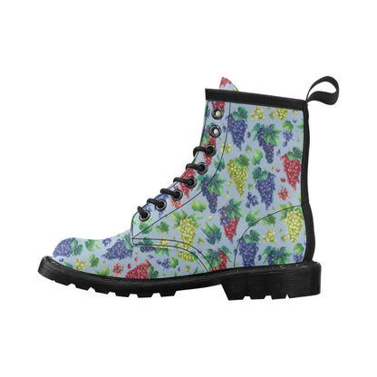 Grape Pattern Print Design GP06 Women's Boots