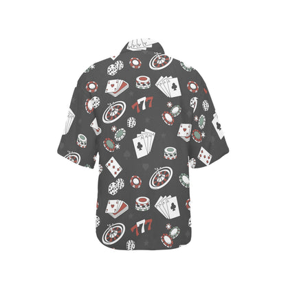 Casino Pattern Print Design 02 Women's Hawaiian Shirt