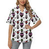 Alien Pattern Print Design 06 Women's Hawaiian Shirt