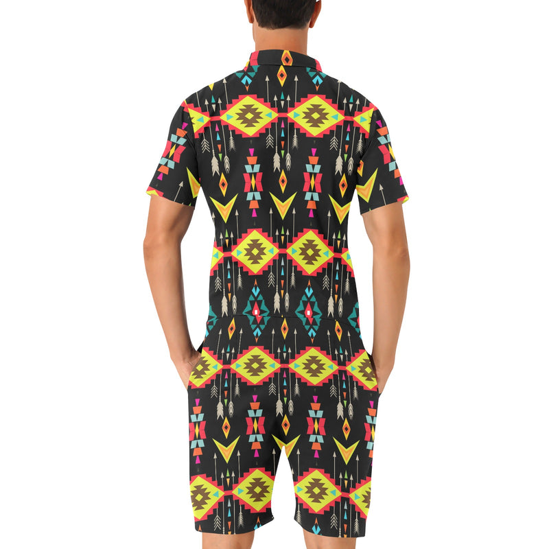 Native Pattern Print Design A05 Men's Romper