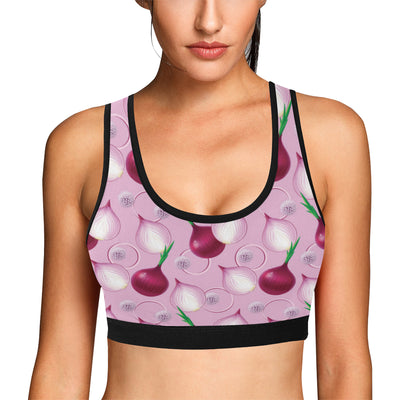 Onion Pattern Print Design A01 Sports Bra