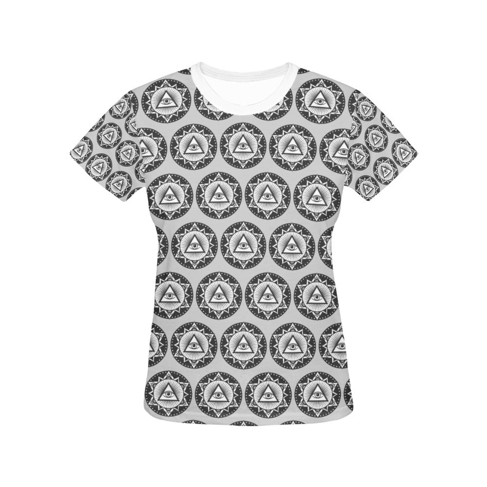 Third Eye Print Design LKS301 Women's  T-shirt