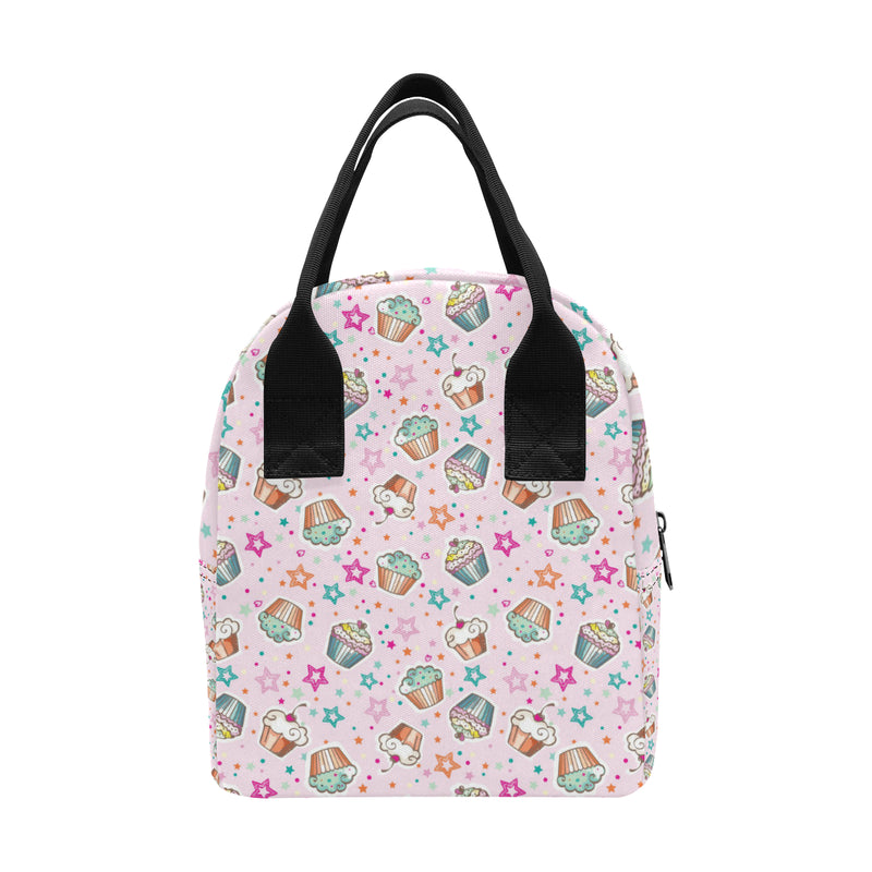 Cupcake Pattern Print Design CP03 Insulated Lunch Bag