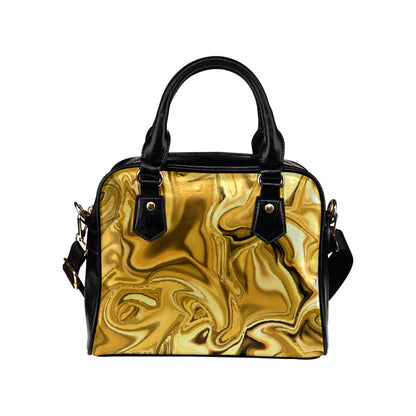 Liquid Pattern Print Design 03 Shoulder Handbag