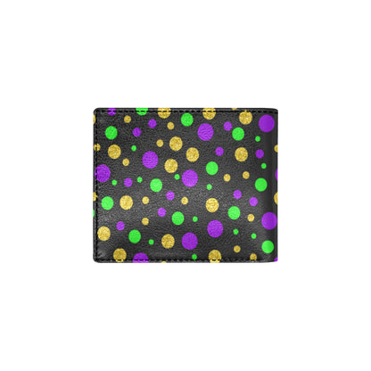 Mardi Gras Pattern Print Design 07 Men's ID Card Wallet