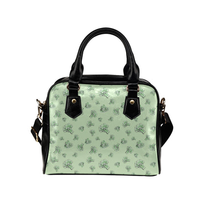 Broccoli Pattern Print Design 05 Shoulder Handbag