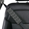 Paisley Black Design Print Car Seat Belt Cover