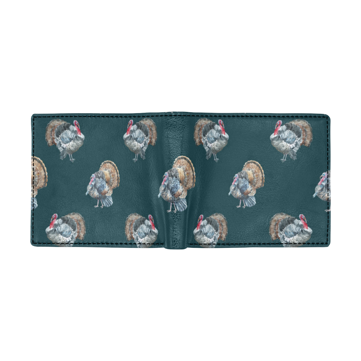 Turkey Pattern Print Design 03 Men's ID Card Wallet