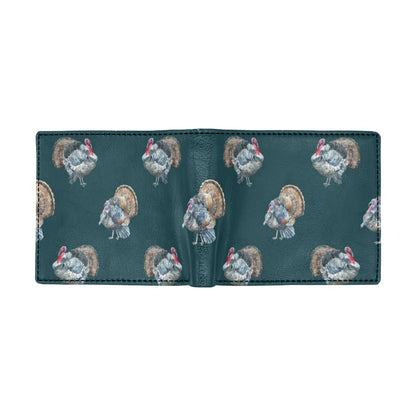 Turkey Pattern Print Design 03 Men's ID Card Wallet