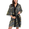 Marble Pattern Print Design 02 Women's Short Kimono