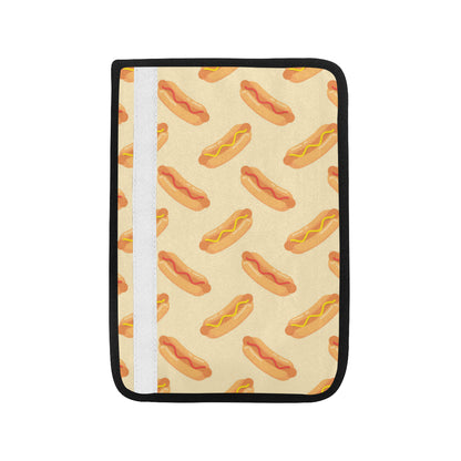 Hot Dog Pattern Print Design 05 Car Seat Belt Cover