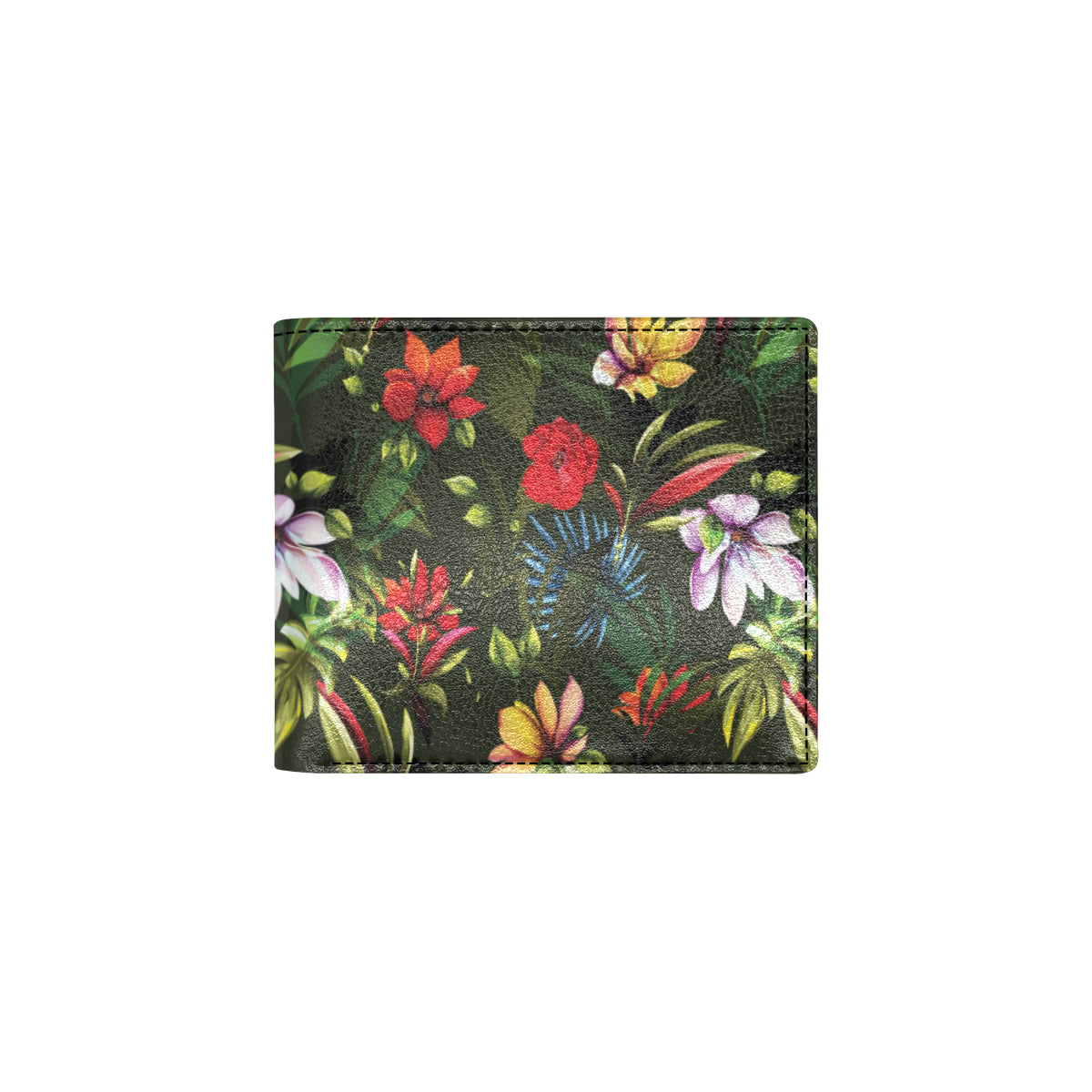 Magnolia Pattern Print Design 02 Men's ID Card Wallet