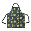 Gold Sun Moon Face Apron with Pocket