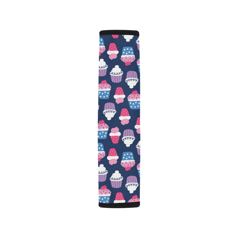 Cupcake Pattern Print Design CP04 Car Seat Belt Cover