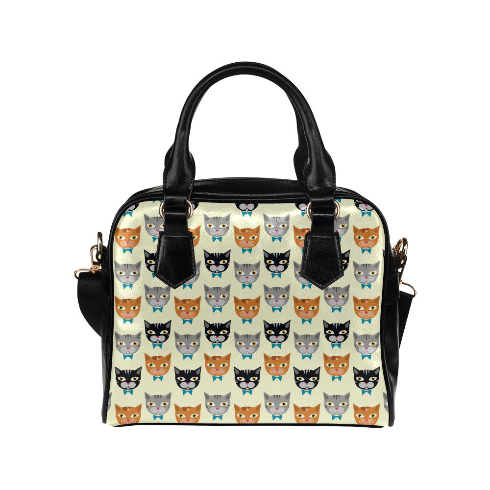 Cat Pattern Print Design 05 Shoulder Handbag