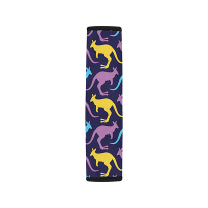 Kangaroos Pattern Print Design 02 Car Seat Belt Cover