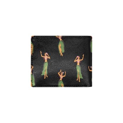 Hula Dancers Girl Pattern Print Design 01 Men's ID Card Wallet