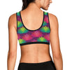 Lotus Pattern Print Design 02 Sports Bra